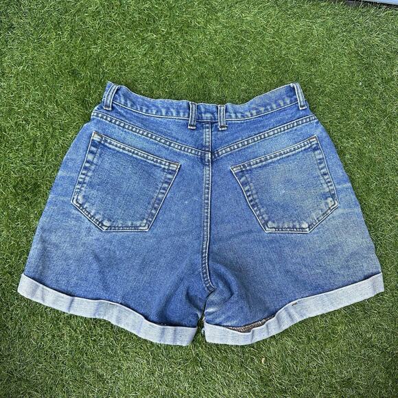 Vintage Y2K Arizona Shorts Size 11 High Rise Button Fly Mom Jean Rolled Hem - Picture 6 of 10